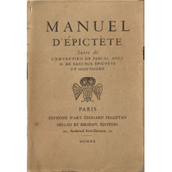 Manuel d'Épictète numéroté 1781/1950