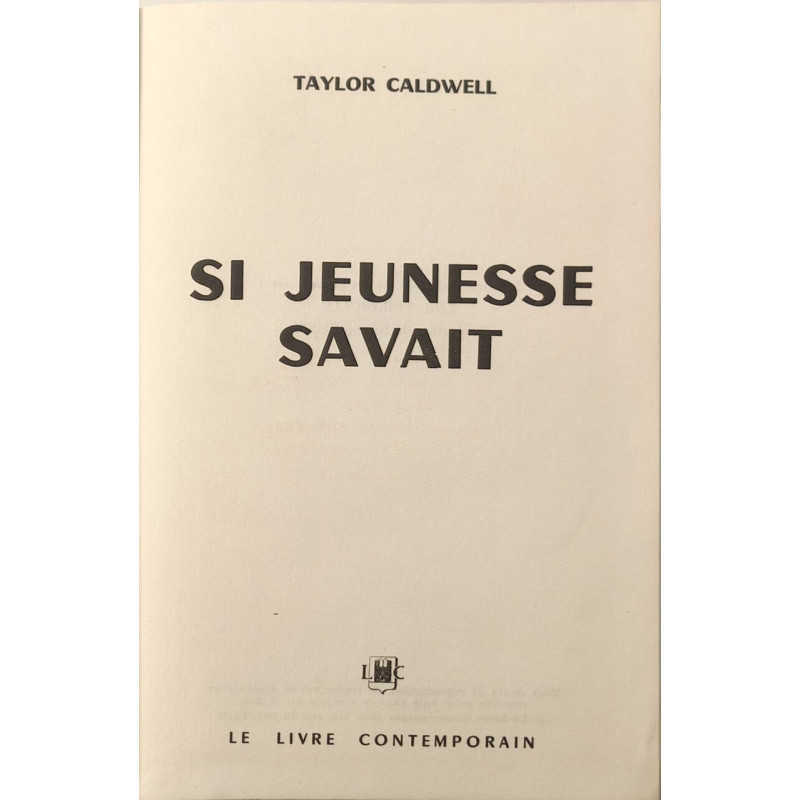 Si jeunesse savait