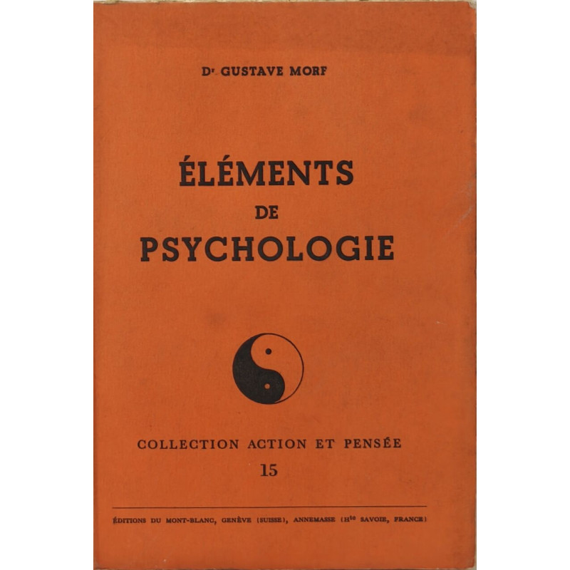 Éléments de psychologie/ exemplaire numéroté