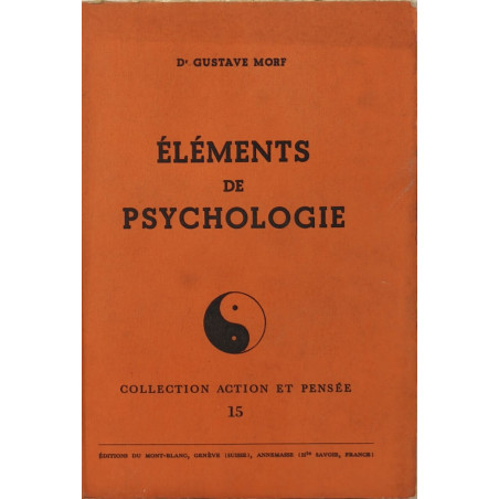 Éléments de psychologie/ exemplaire numéroté