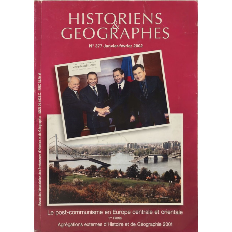 Historiens et Géographes n°377 Janvier - Février 2002