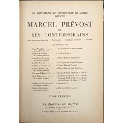 Marcel Prévost et ses contemporains