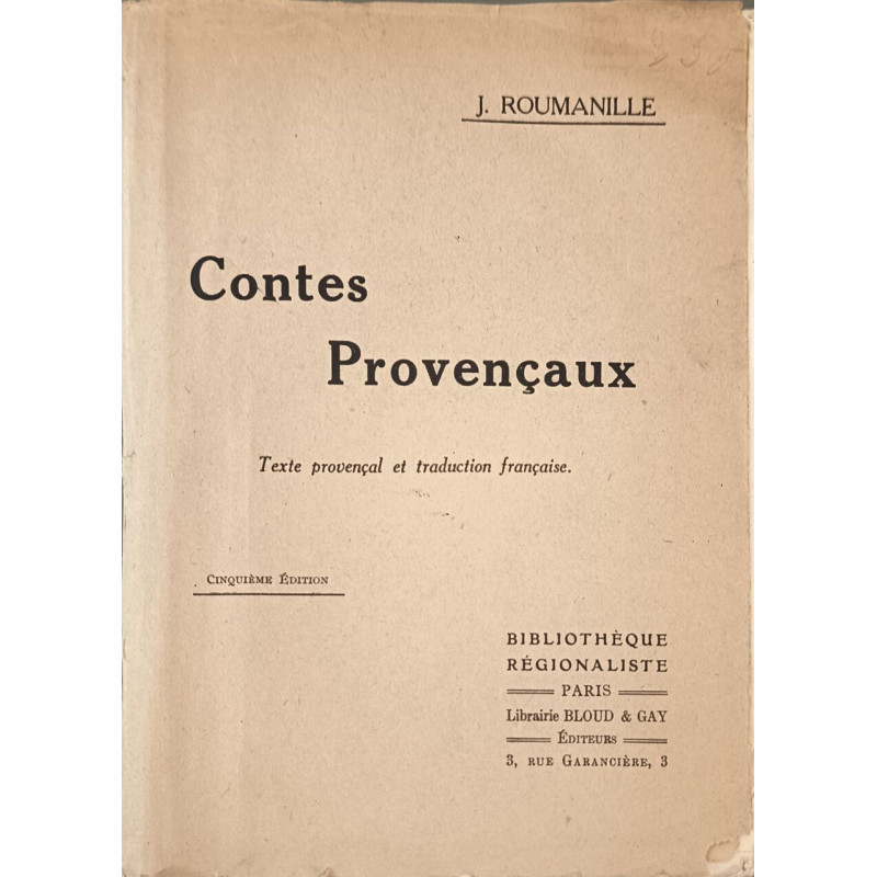 Contes provencaux / texte provencal et traduction francaise