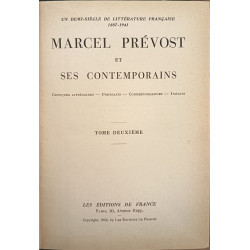 Marcel Prévost et ses contemporains