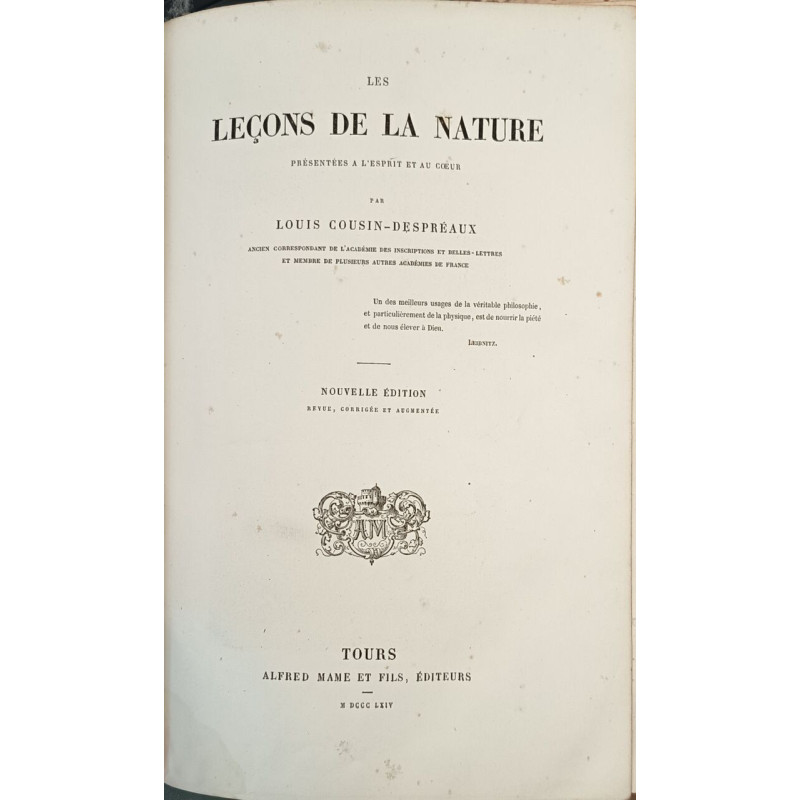 Les leçons de la nature