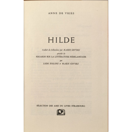 Hilde - regards sur la littérature néerlandaise - numéroté 1854/2000