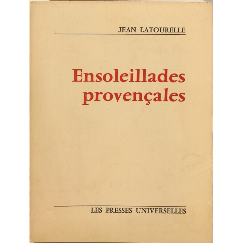 Ensoleillades provençales exemplaire numéroté 310/500