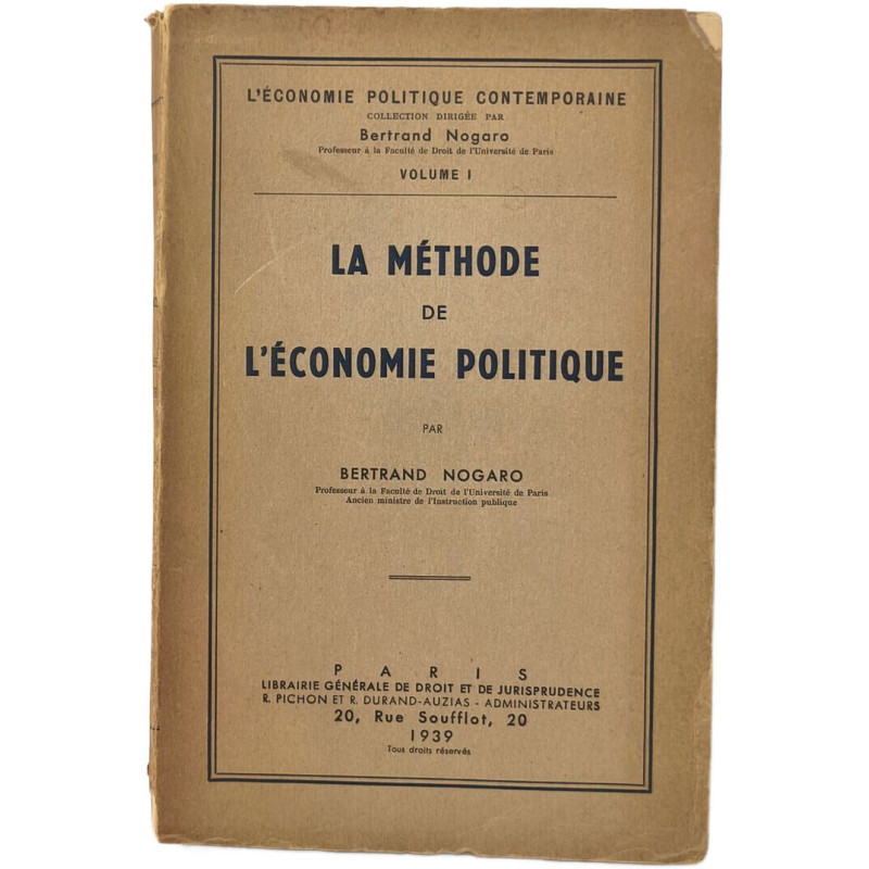 La Méthode de l'Économie Politique