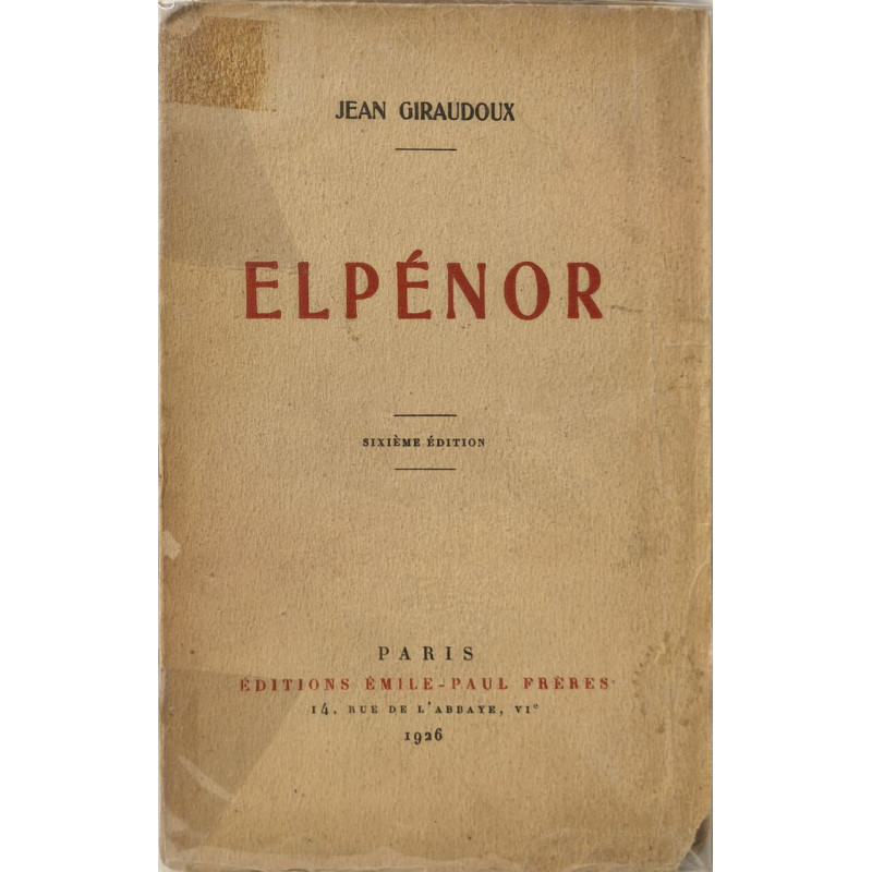 Elpénor - sixième édition