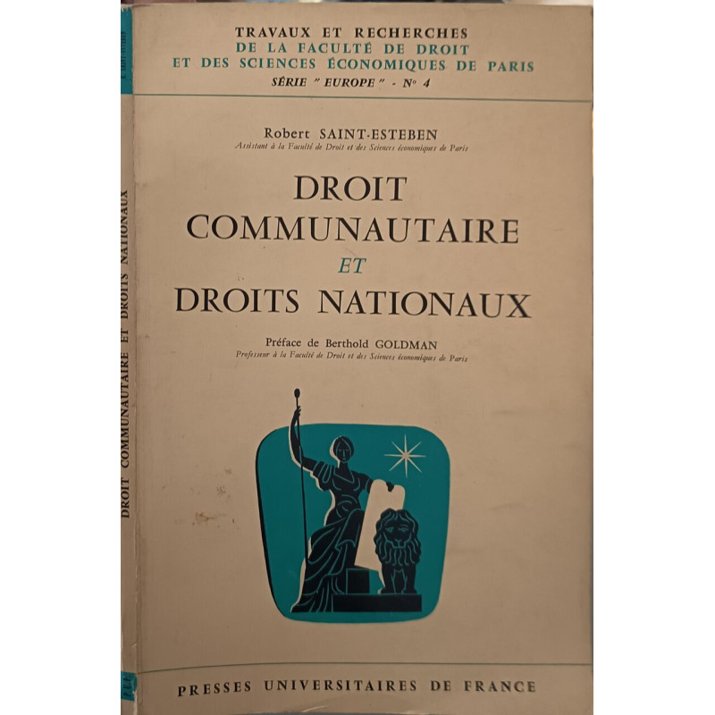 Droit communautaire et droits nationaux