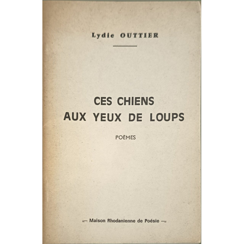 Ces chiens aux yeux de loups numéroté 57/450