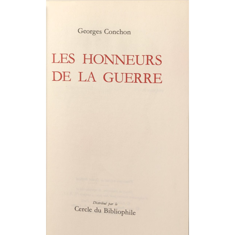Les honneurs de la guerre