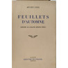 Feuillets d'automneprécédés de quelques récents écrits
