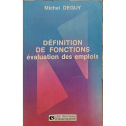 Definition de fonctions évaluation des emplois