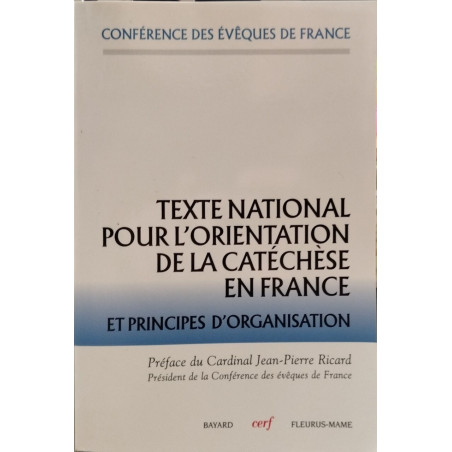 Texte national pour l'orientation de la catéchèse en France