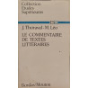 Le commentaire de textes littéraires