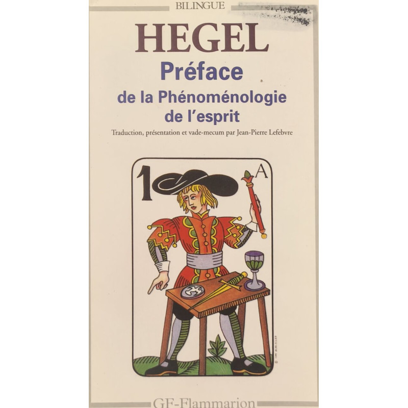 Préface de la Phénoménologie de l'esprit