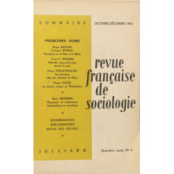 Revue française de sociologie octobre-décembre 1963