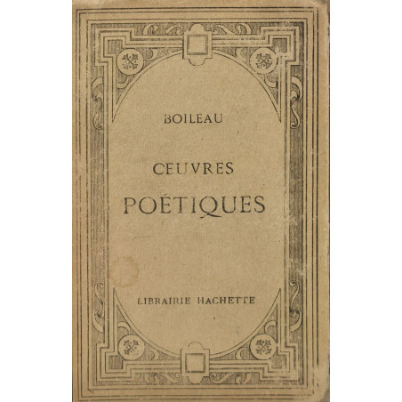 Oeuvres poétiques