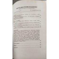 Revue des études italiennes juillet decembre 2006