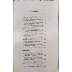 Revue des études italiennes sur Goldoni