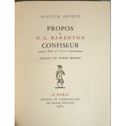 Propos de O. L. Barenton confiseur