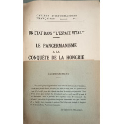 Un état dans "l'espace vital" : le pangermanisme à la conquête de...
