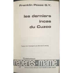 Les derniers Incas du Cuzco