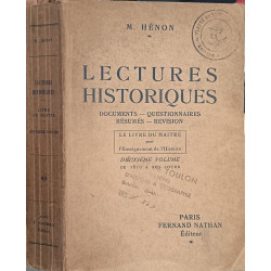 Lectures historiques