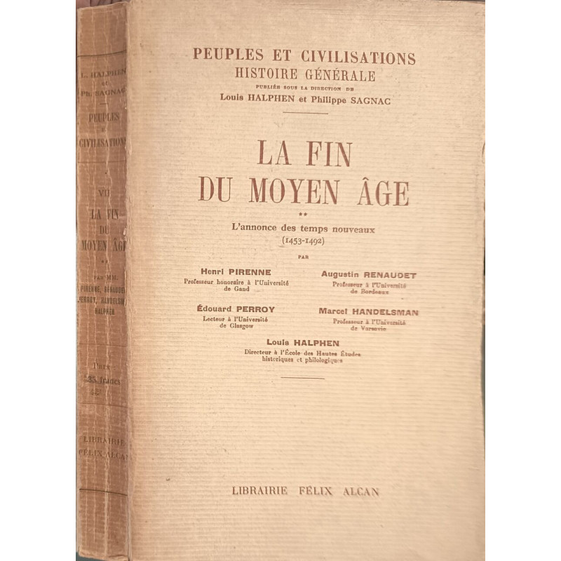 La fin du Moyen Âge/tome 2 : l'annonce des temps nouveaux (1453-1492 )