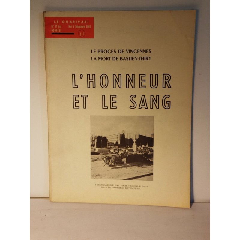 Le charivari n° 61 bis / l'honneur et le sang