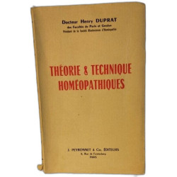 Théorie et Technique Homeopathiques
