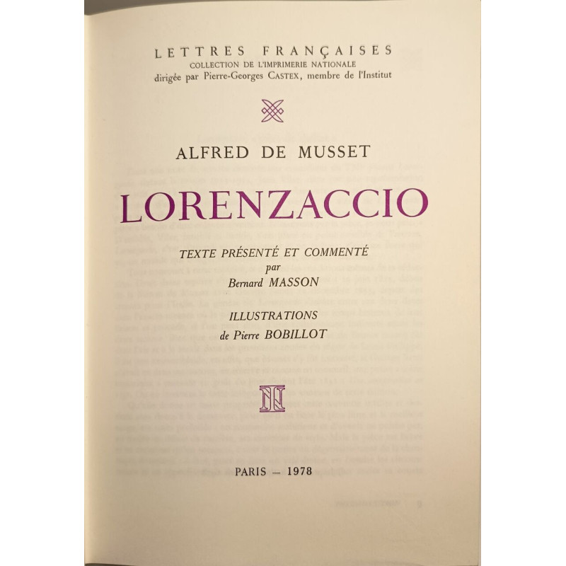 Lorenzaccio - illustrations de pierre bobillot