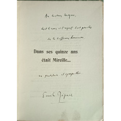 Dans ses quinze ans était Mireille... EO dédicacé par l'auteur et...