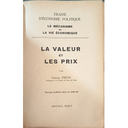 Traité d'économie politique : Le mécanisme de la vie économique....