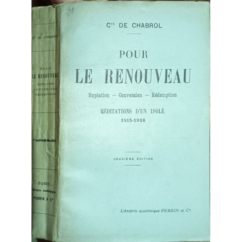 Pour le renouveau / expiation-conversion - rédemption/ meditations...