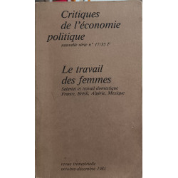 Critiques de l'économie politique N°17 - le travail des femmes
