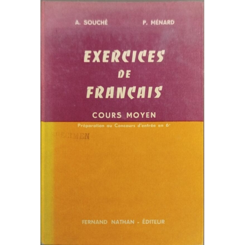 Exercices de français cours moyen