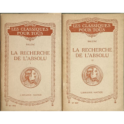 La Recherche de l'Absolu Tome 1 et 2