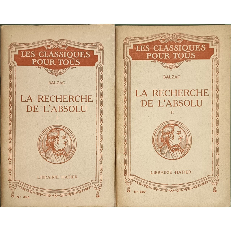 La Recherche de l'Absolu Tome 1 et 2