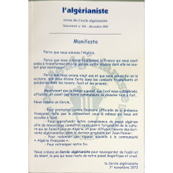 L'Algérianiste n°104 / Décembre 2003