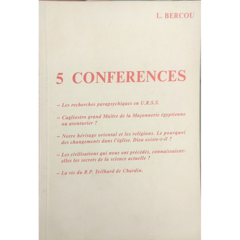 5 Conférences
