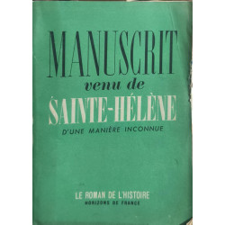 Manuscrit venu de Sainte-Hélène d'une manière inconnue