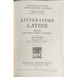 Littérature latine : Histoire pages choisies traduites et commentées