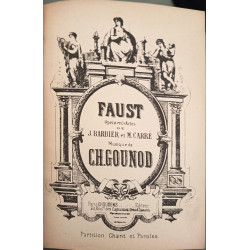 Faust opéra en cinq actes - musique de ch. Gounot