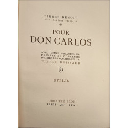 Pour don carlos / douze gravures imprimées en couleurs d'apres les...