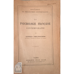 La psychologie française contemporaine