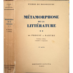 Métamorphose de la littérature/ 2 tomes