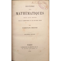 Histoire des mathématiques depuis leurs origines jusqu'au...