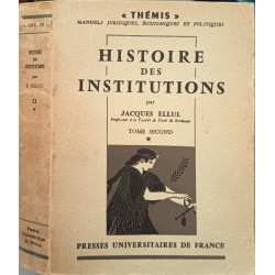 Histoire des institutions/ tome 2